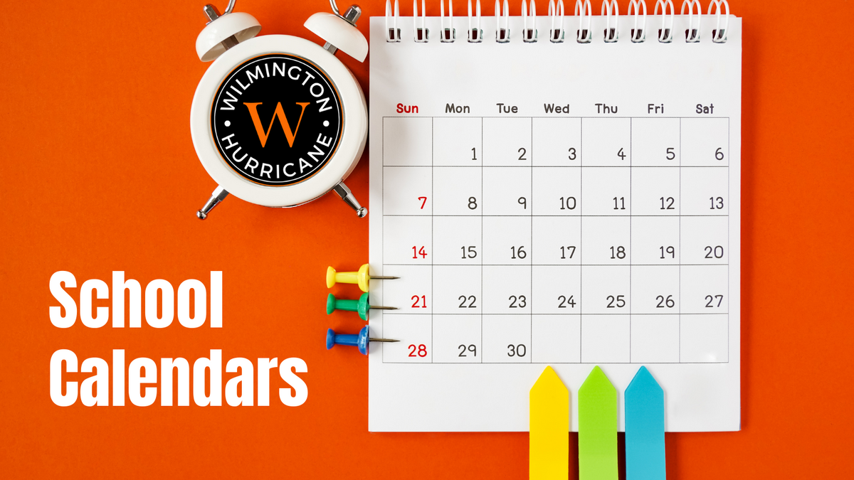 School Calendars with clock and tabs 